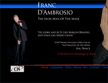 Tablet Screenshot of francdambrosio.com